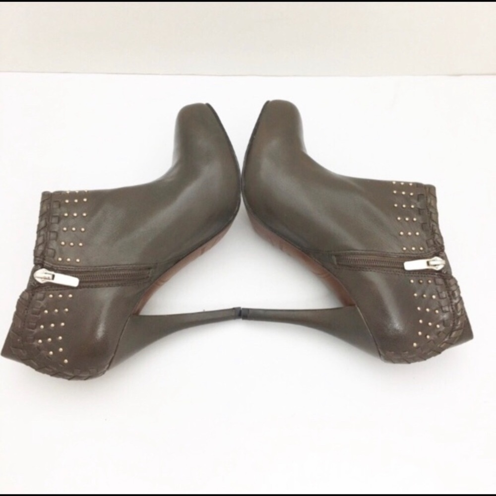 ENZO Angiolini Eayreena Brown Studded Booties - Picture 3 of 5